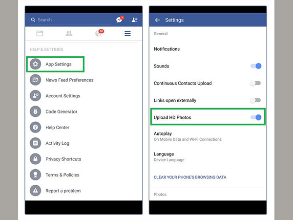 আই-ফোন ও অ্যান্ড্রয়েড ডিভাইসের জন্য অ্যাপ সেটিং বদলান