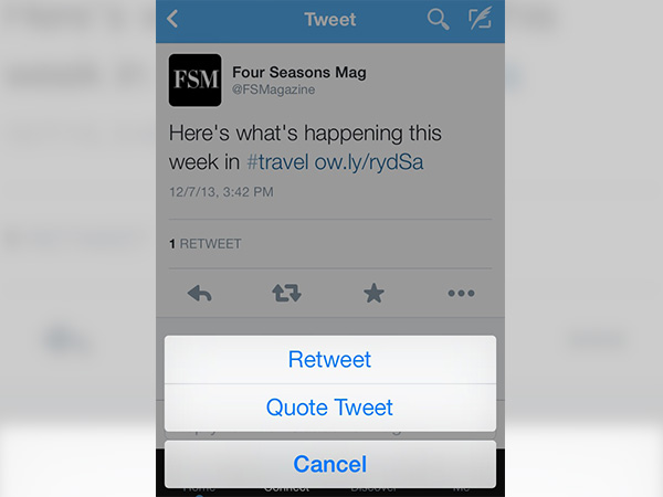 রিট্যুইট উইথ কমেন্টস