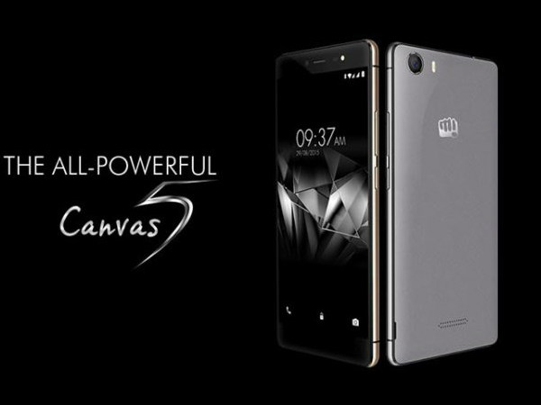 Micromax Canvas 5 E481