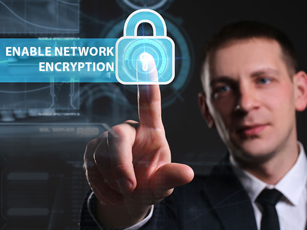 নেটওয়ার্ক এনক্রিপটন এন্যাবল করুন