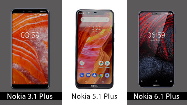 Nokia 3.1 Plus বনাম Nokia 5.1 Plus বনাম Nokia 6.1 Plus Nokia 3.1 Plus বনাম Nokia 5.1 Plus বনাম Nokia 6.1 Plus
