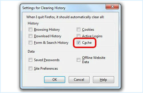 How to clear the cache in FireFox browser?