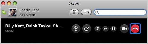 How to set up a conference call on Skype in MAC OS system?