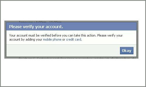 How to verify a Facebook account?