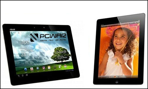 Powerful Android, iOS tablets Asus Transformer Prime and Apple iPad2