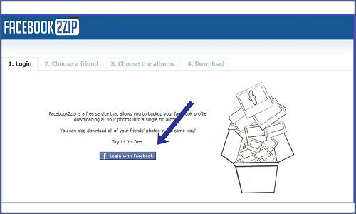 How to download Facebook photo album?