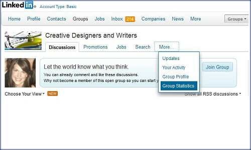 How to use LinkedIn group statistics for business development?