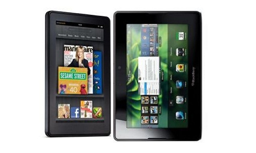 Tablet PC war: Blackberry Playbook vs Amazon Kindle Fire