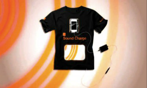Use your t-shirt to charge your mobile
