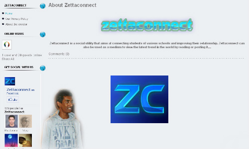 Zettaconnect: A social network created by an Indian boy