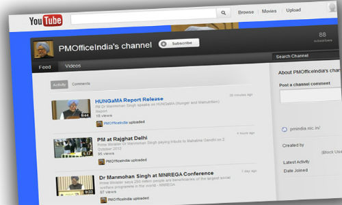 PMO debuts on YouTube