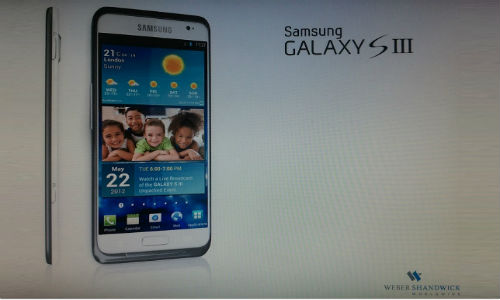 Samsung Galaxy SIII to be launched on May 22?