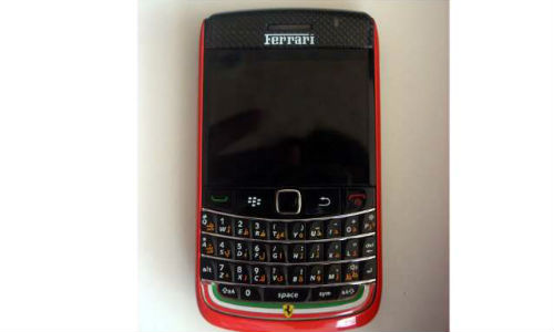 Blackberry and Ferrari proudly present the Bold 9700 smartphone