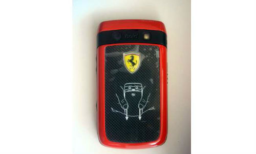 Blackberry and Ferrari proudly present the Bold 9700 smartphone