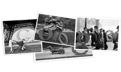 Google doodles Robert Doisneau's 100th birthday
