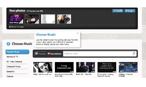 How to create and share photo slideshows with music?