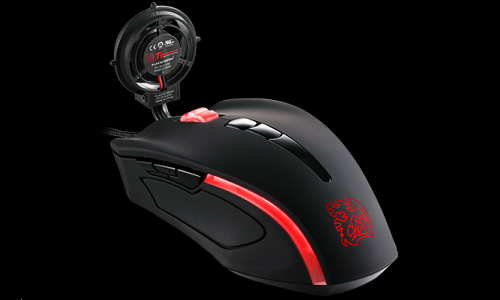 Thermaltake gaming mouse with detachable fan