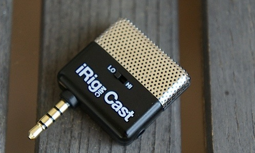 An ultra compact microphone for iOS devices, iRig MIC Cast