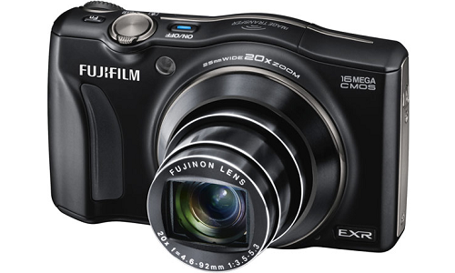 Fujifilm FinePix F800EXR camera with wireless photo transfer feature