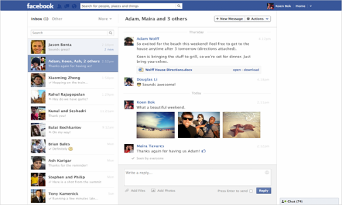 Facebook Messages New Two-Column Layout: A Guide to the Keyboard Shortcuts