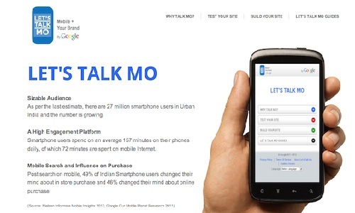 Google Let's Talk Mo service: Make Your Own Mobile Site