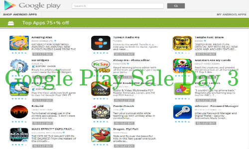 Google Play Sale Day 3: 14 Apps on Sale for Only Rs 13.27