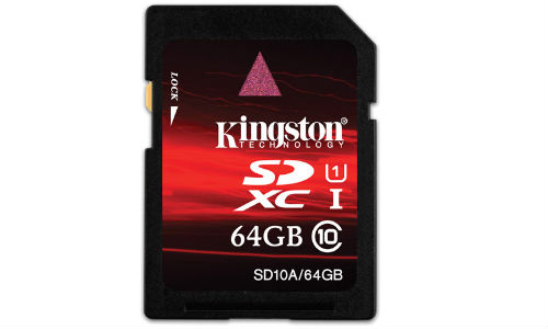 Kingston Digital Releases 64GB SDXC UHS-1 Class 10 Memory Card