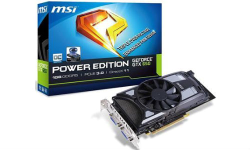 MSI launches GTX 650 Power Edition Graphics Card with Double Airflow