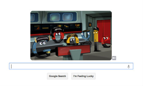 Google Doodle Celebrates 46th Anniversary of Star Trek