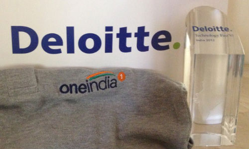 OneIndia Grabs an Award at Deloitte Tech Fast 50 2012 Event