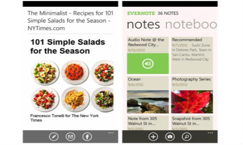 Evernote 2.5: Windows Phone App Updated with New Layout and Features