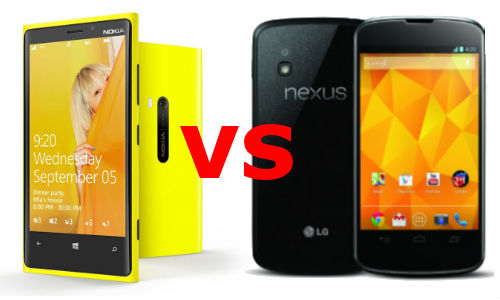 Nokia Lumia 920 vs LG Nexus 4: The Two Heavyweight OS Smartphones are Here