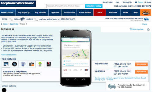 LG Nexus 4 Pre Orders Start Ahead of Launch, Pricing and Specifications Revealed LG Nexus 4 Pre Orders Start Ahead of Launch, Pricing and Specifications Revealed
