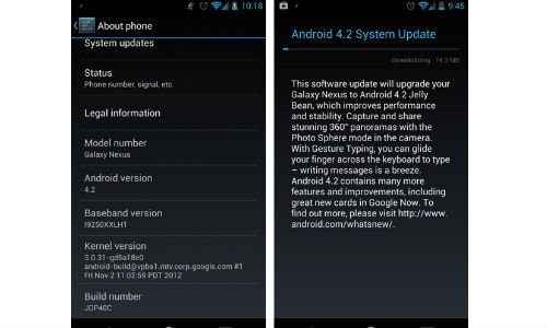 Google Starts Android 4.2 Roll Out to Selected Nexus Devices