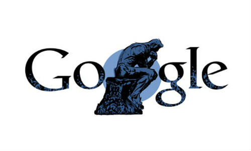 Google Pays Tribute to Auguste Rodin's 172nd Birthday with 'The Thinker' Doodle