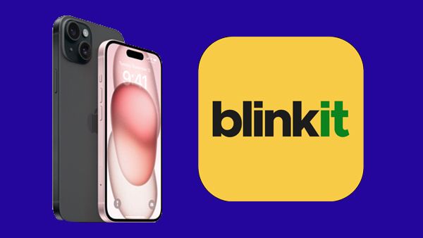 Blinkit પર આઈફોન 15 ની ડિલિવરી મેળવો માત્ર 10 મિનિટ માં