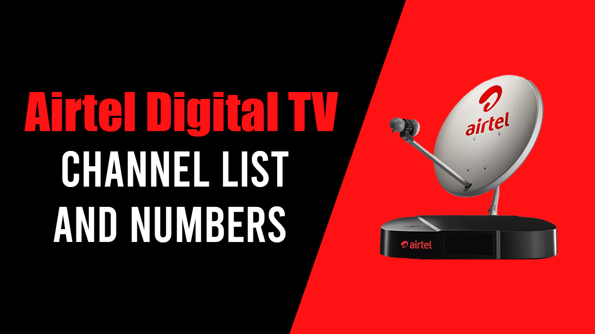 Airtel Digtial TV Channel List 2023, Airtel TV Channel Number List with