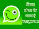 व्हाट्सएप चलाएं वो भी बिना किसी नंबर के !