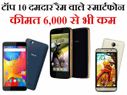 10 दमदार रैम वाले इन फोन की कीमत है 6,000 से भी कम!