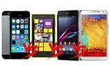 Top Smartphones Launched in India: Galaxy Note 3 vs Sony Xperia Z1 vs Nokia Lumia 1020 vs LG G2 