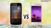 Nokia 1 vs Lava Z50: Android Go smartphones get into a fight Nokia 1 vs Lava Z50: Android Go smartphones get into a fight