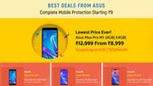 Flipakrt Big Shopping Days Sale: Get offers on Asus smartphones