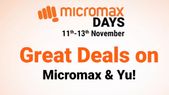 Flipkart Micromax Days Sale: Great Deals On Smartphones Flipkart Micromax Days Sale: Great Deals On Smartphones
