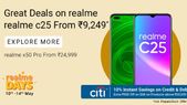 Flipkart Realme Days Sale MAY 2021: Realme Narzo 20, Realme C25, Realme Narzo 30A, Realme X50 Pro And More