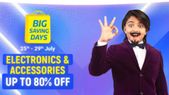 Flipkart BIG Saving Days Sale: Up To 80% Off On Electronics And Other Gadgets