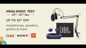 Amazon Mega Music Fest: Discount Offers On Headphones, Speakers, And More