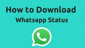 ವಾಟ್ಸಪ್‌ ಸ್ಟೇಟಸ್‌ಗಳನ್ನು ಸುಲಭವಾಗಿ ಸೇವ್ ಮಾಡುವುದು ಹೇಗೆ ಗೊತ್ತಾ?
