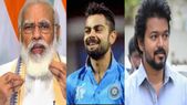 2021-ல்... 2021-ல் இவுங்க மாஸ்- அமோக லைக், ரீடுவிட் செய்யப்பட்ட டுவிட்கள்: பிரதமர் மோடி, விராட் கோலி, தளபதி விஜய் டாப்!