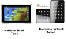 माइक्रोमैक्‍स फनबुक प्रो और कार्बन टैब 2 में कौन सा टैबलेट है ज्‍यादा बेहतर