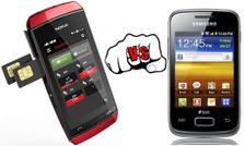 नोकिया आशा 305 ज्‍यादा बेहतर है या फिर सैमसंग का गैलेक्‍सी वाई ड्योस ?